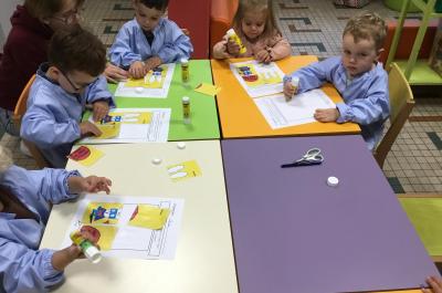 Ce lundi les élèves de la petite section étaient presque tous présents