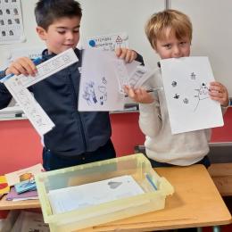 dessins progressifs : réaliser des dessins en suivant les étapes proposées;