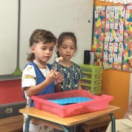 attraper de sbouchons avec une pince à escargot et les mettres dans les alvéoles